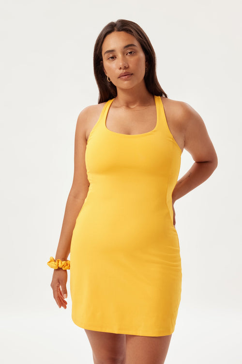 Citrine Paloma Racerback Dress