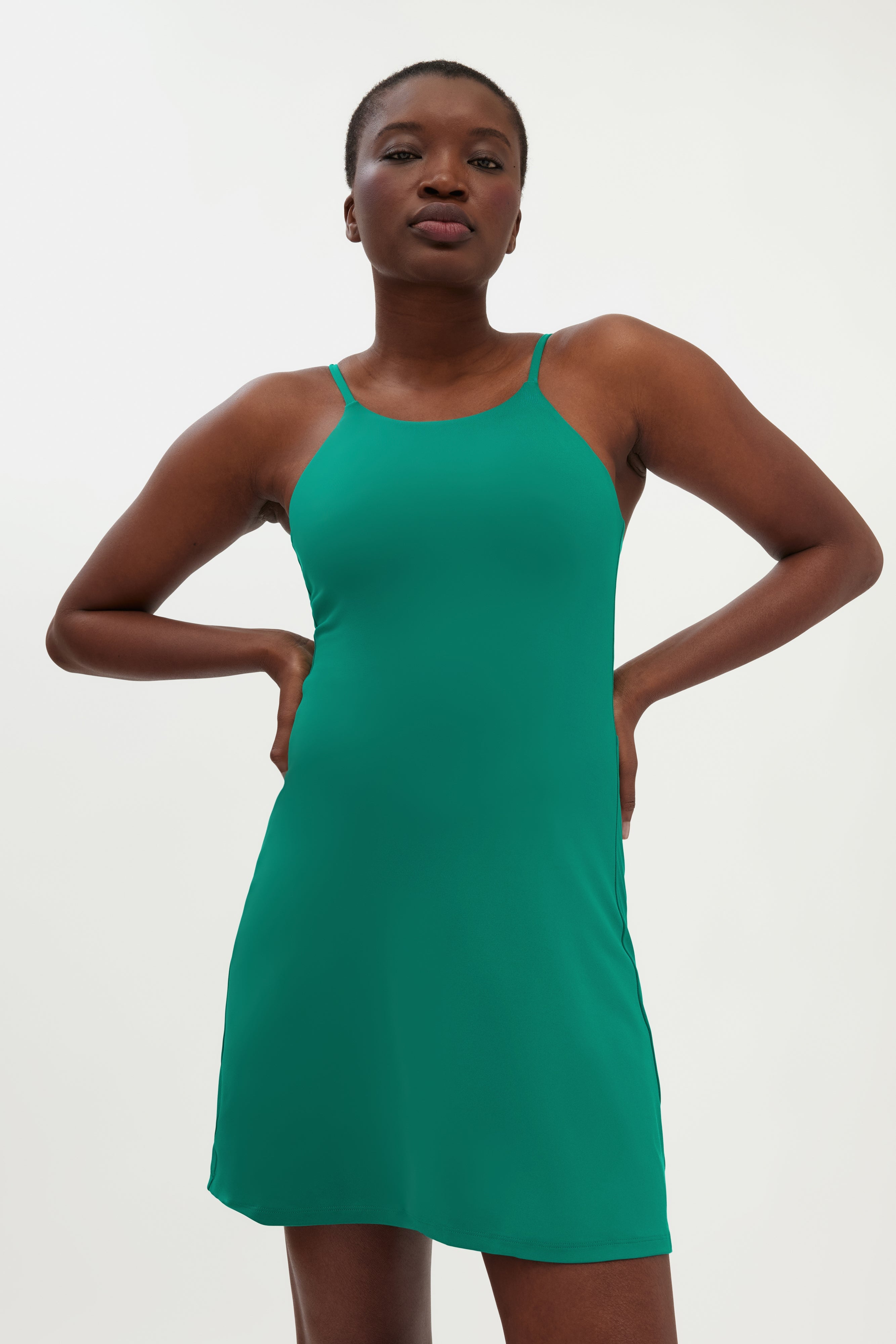 Black Naomi Workout Dress — Girlfriend Collective