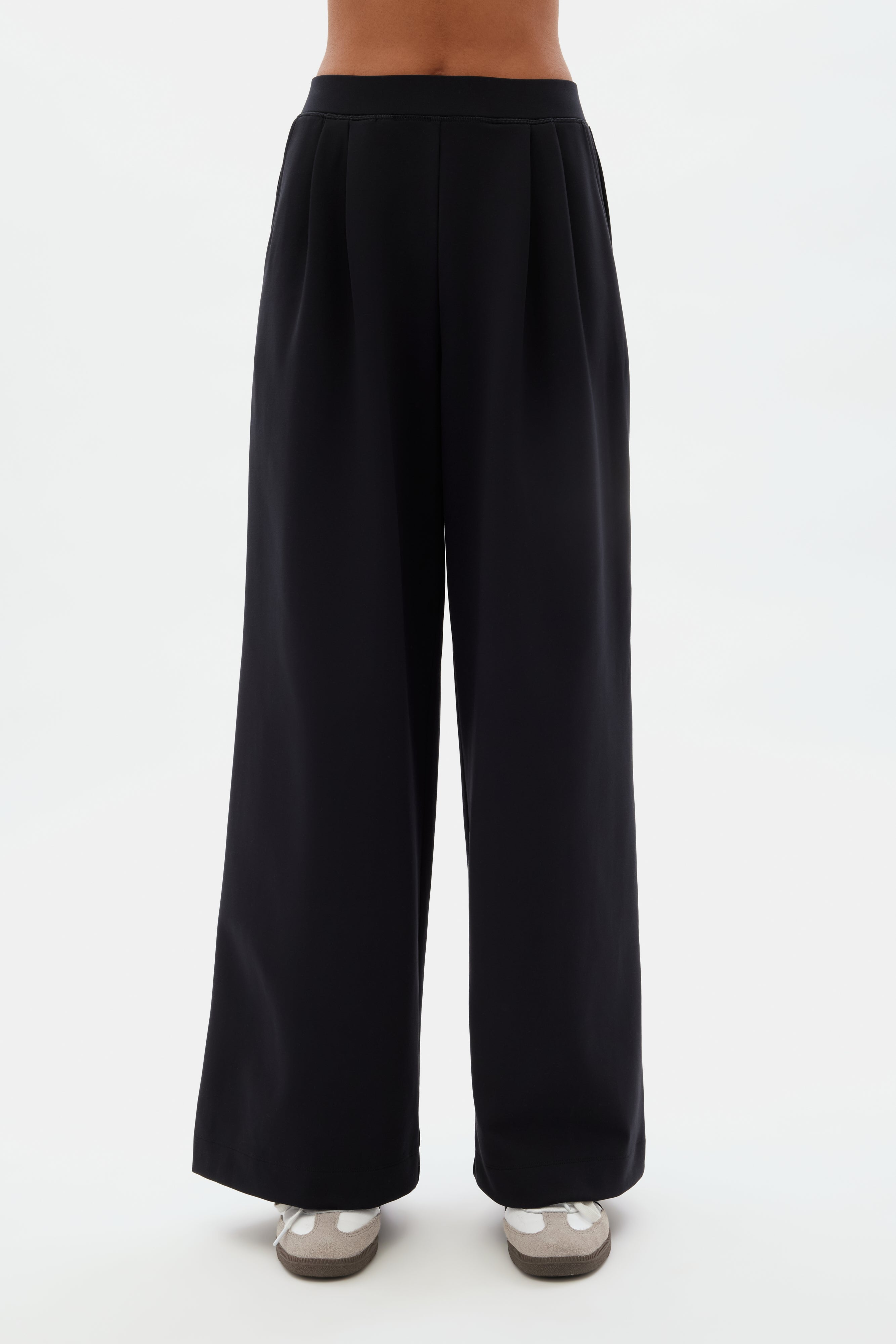 Black Luxe Wide Leg Pant