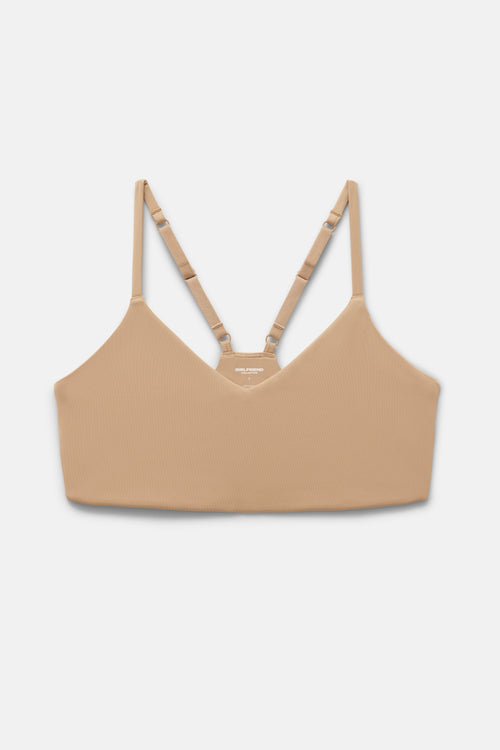 Suede V Neck Bralette