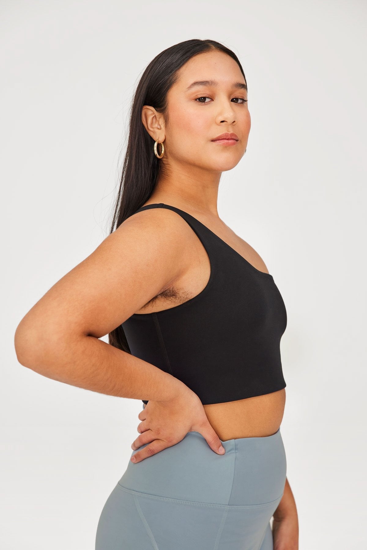 Blood Orange Bianca One Shoulder Bra — Girlfriend Collective