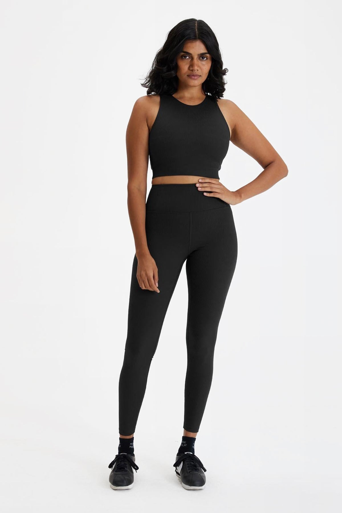 Buy Exceed Rib High Rise Legging - Black