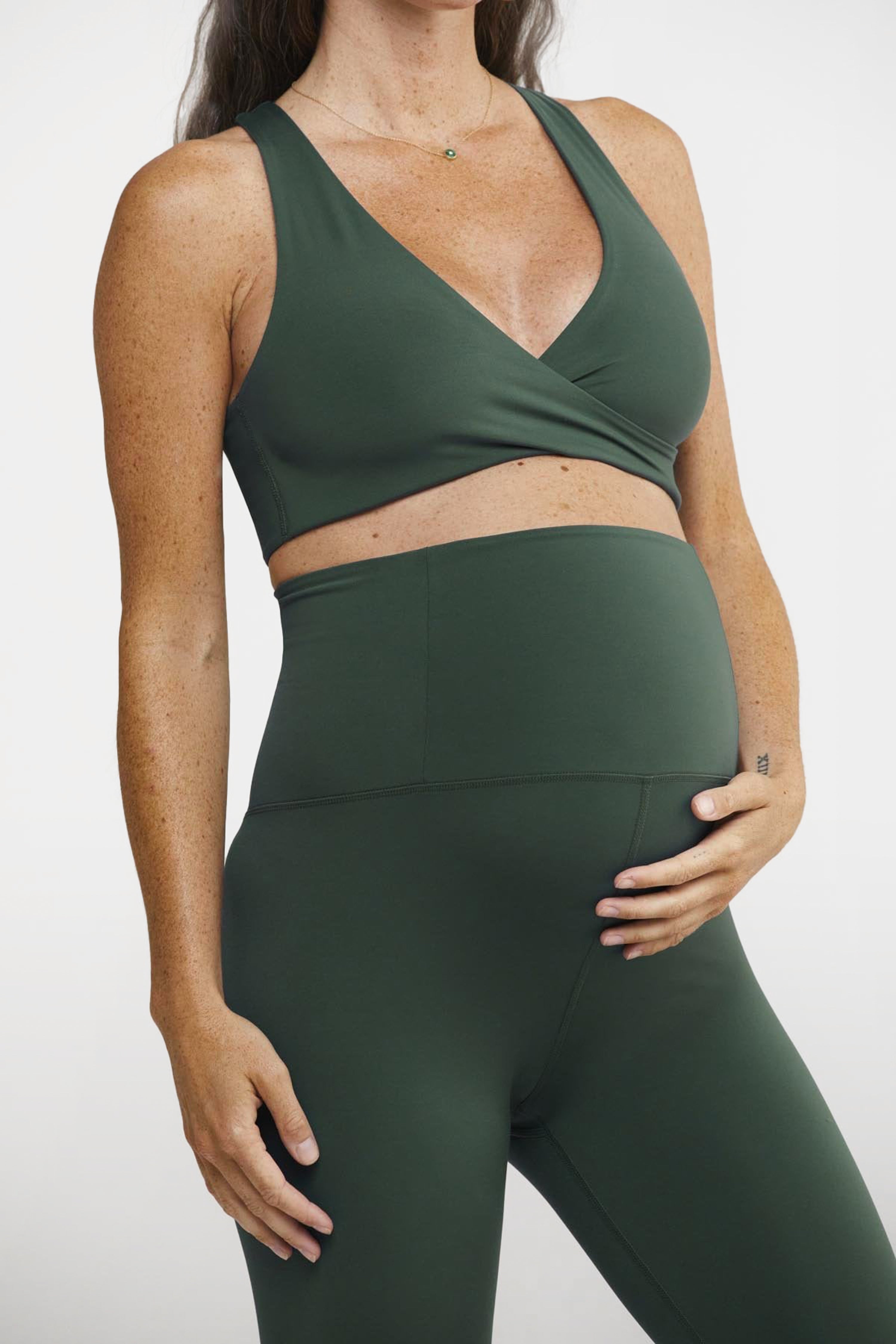 Moss Seamless Maternity Legging — Girlfriend Collective