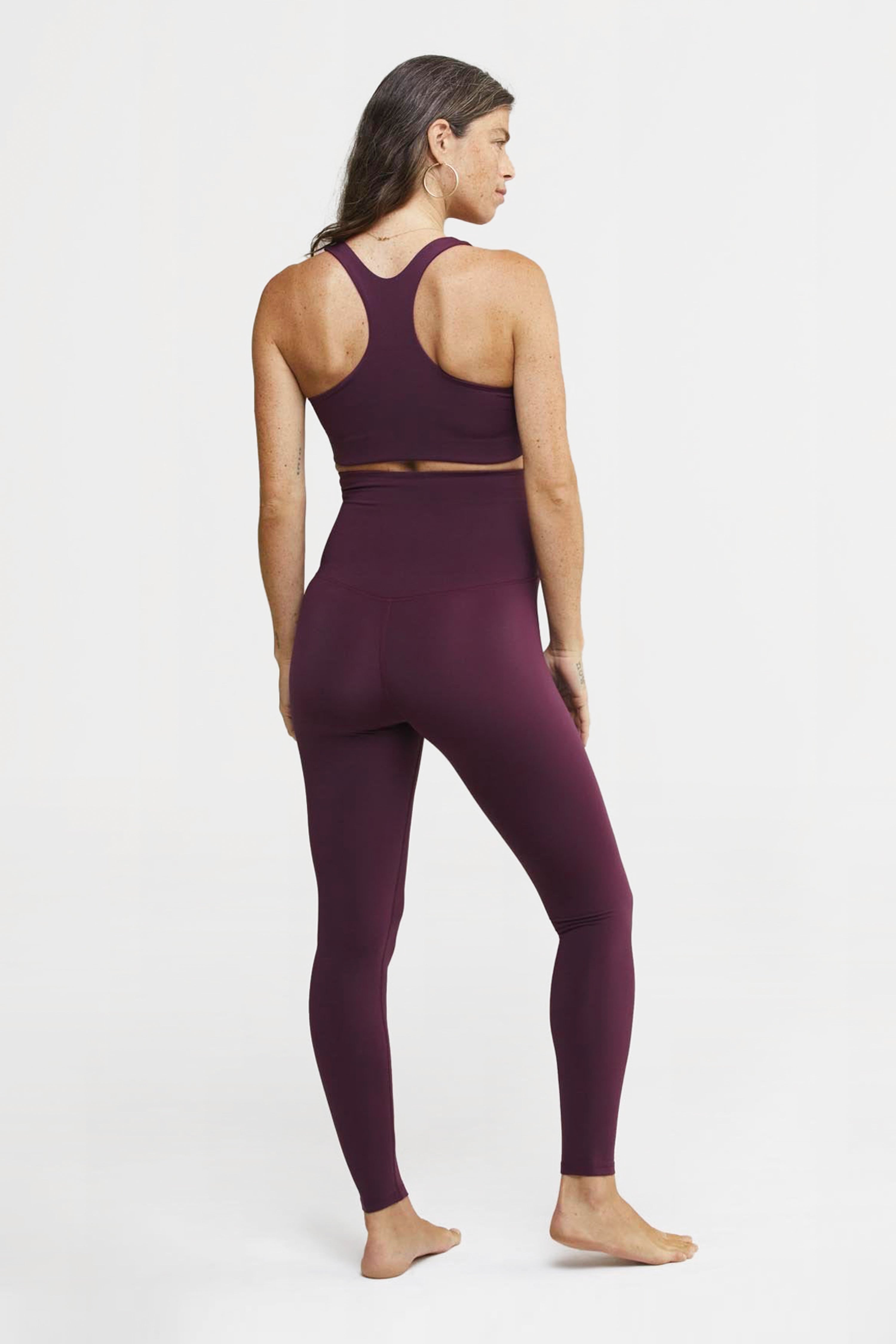 Leaf Leggings - Black / Royal Plum – Loner Stoner Girls