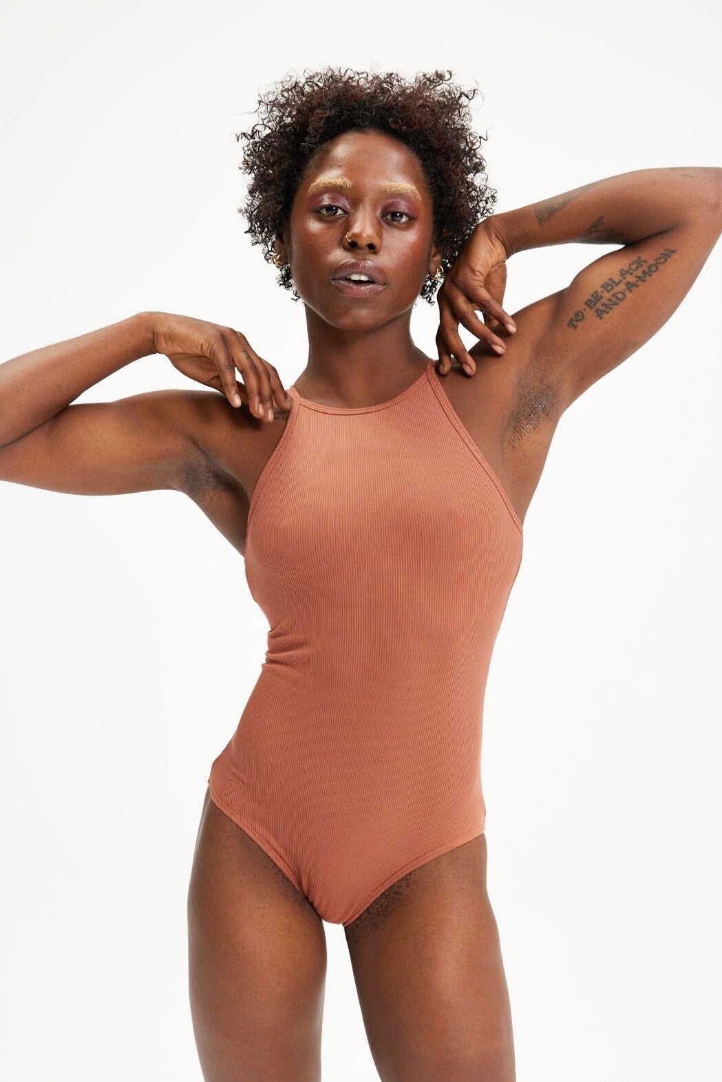 Black Marlow High Neck Bodysuit — Girlfriend Collective