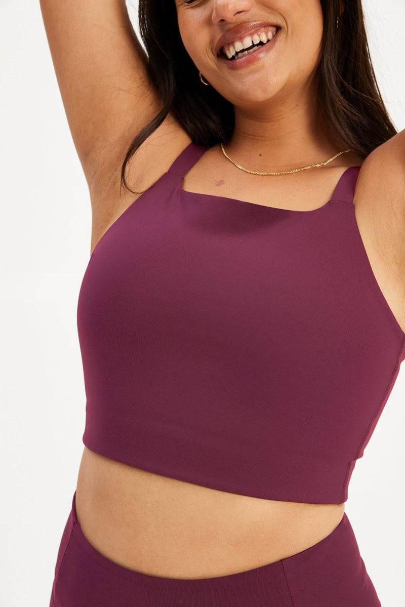 Girlfriend Collective PALOMA - Medium support sports bra - plum/purple 