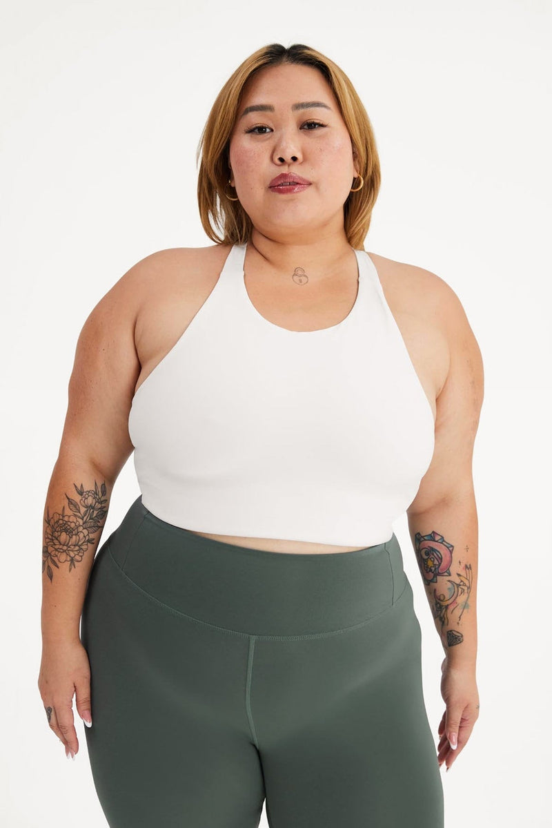 Ivory Milo Racerback Bra — Girlfriend Collective