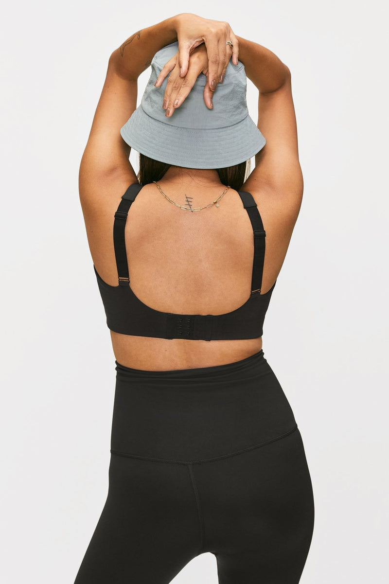 Black Ellie Clip Nursing Bra — Girlfriend Collective