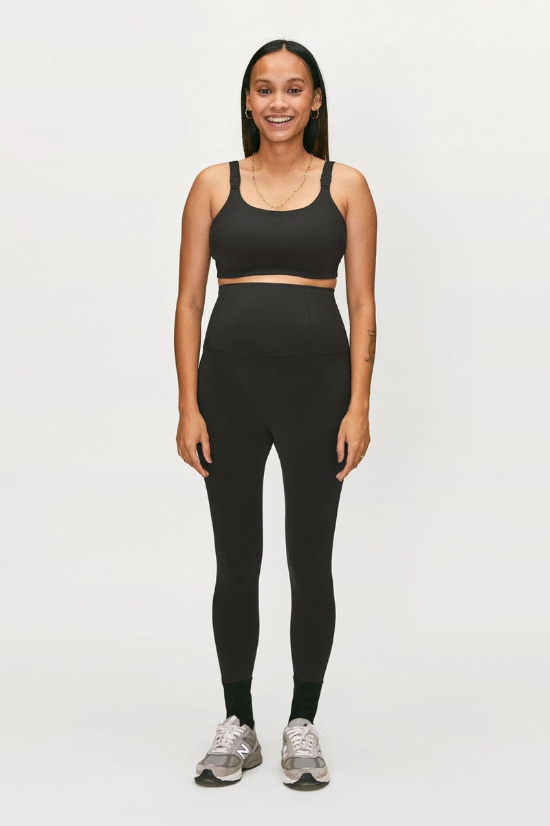 RW&CO. - Crop Seamless Legging Thyme Maternity Black