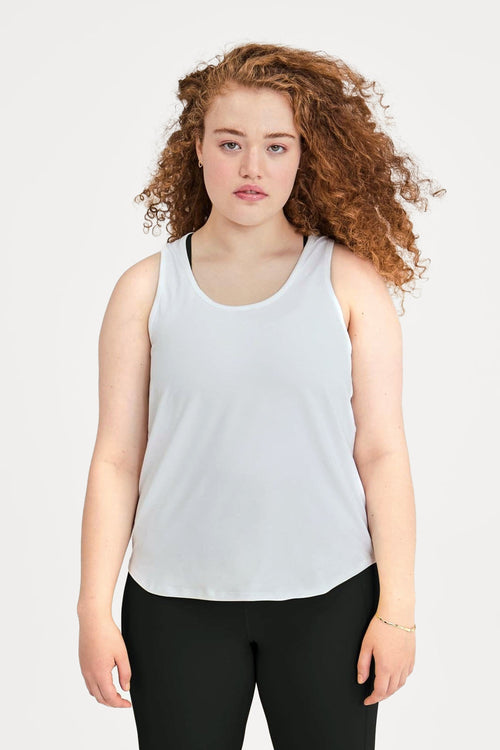 White ReSet Relaxed Tank