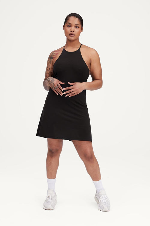 Performance Unitard Halter Dress