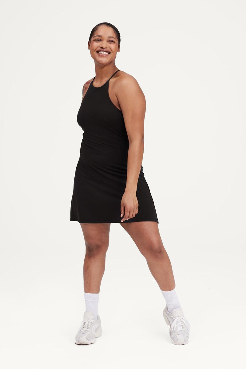 Black Naomi Workout Dress — Girlfriend Collective