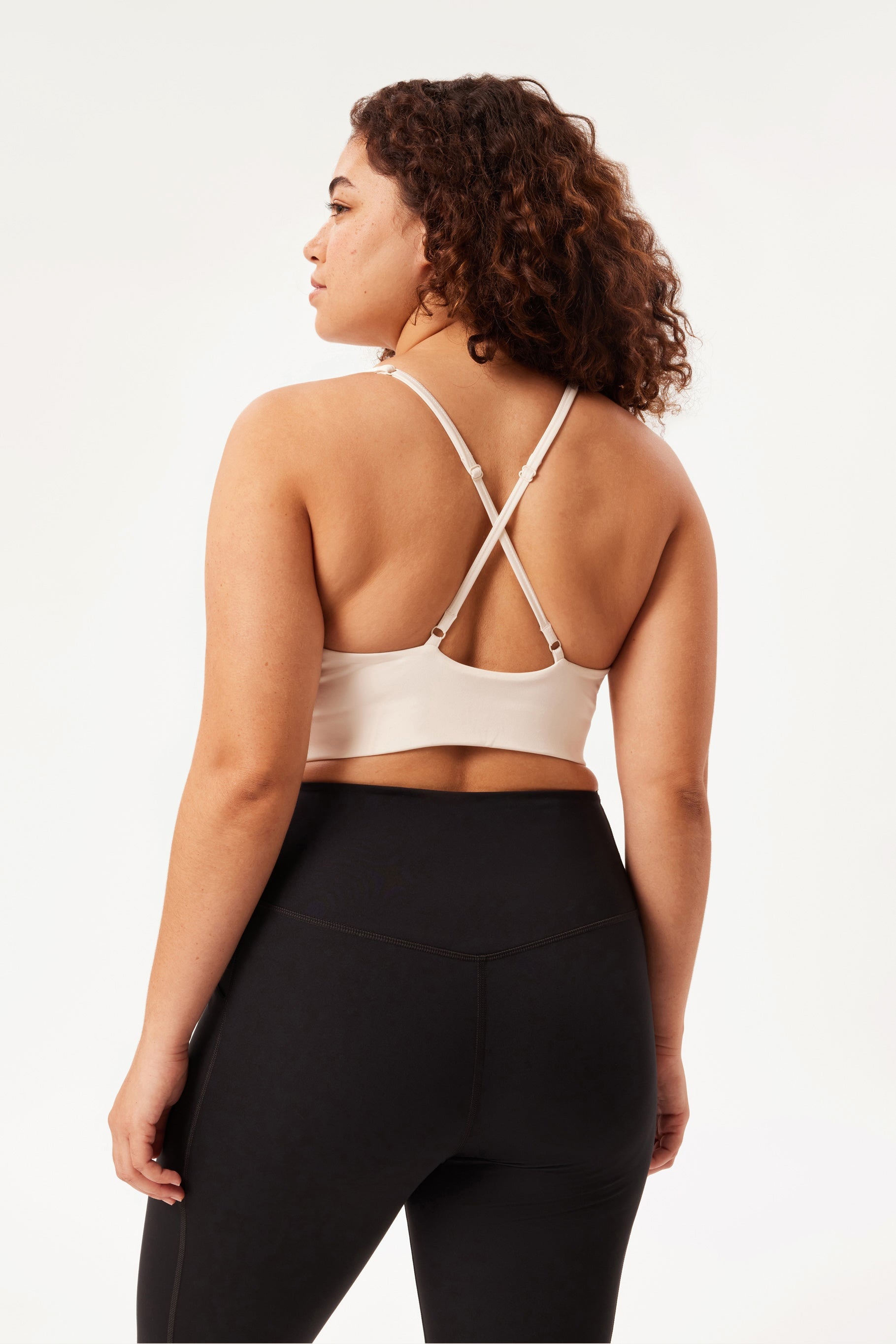 Midnight Topanga Halter Bra — Girlfriend Collective