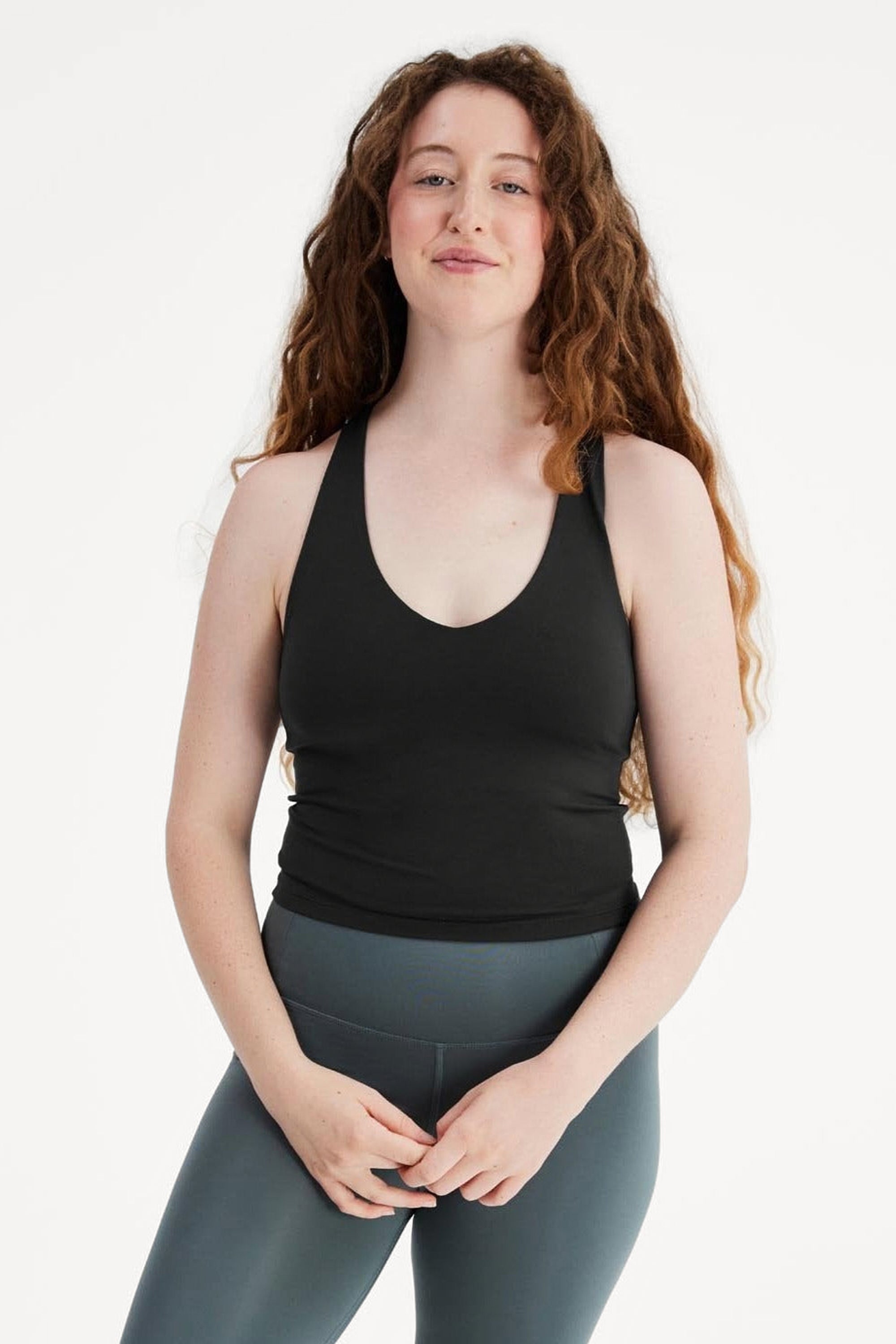 Black Zoe Superstretch Tank