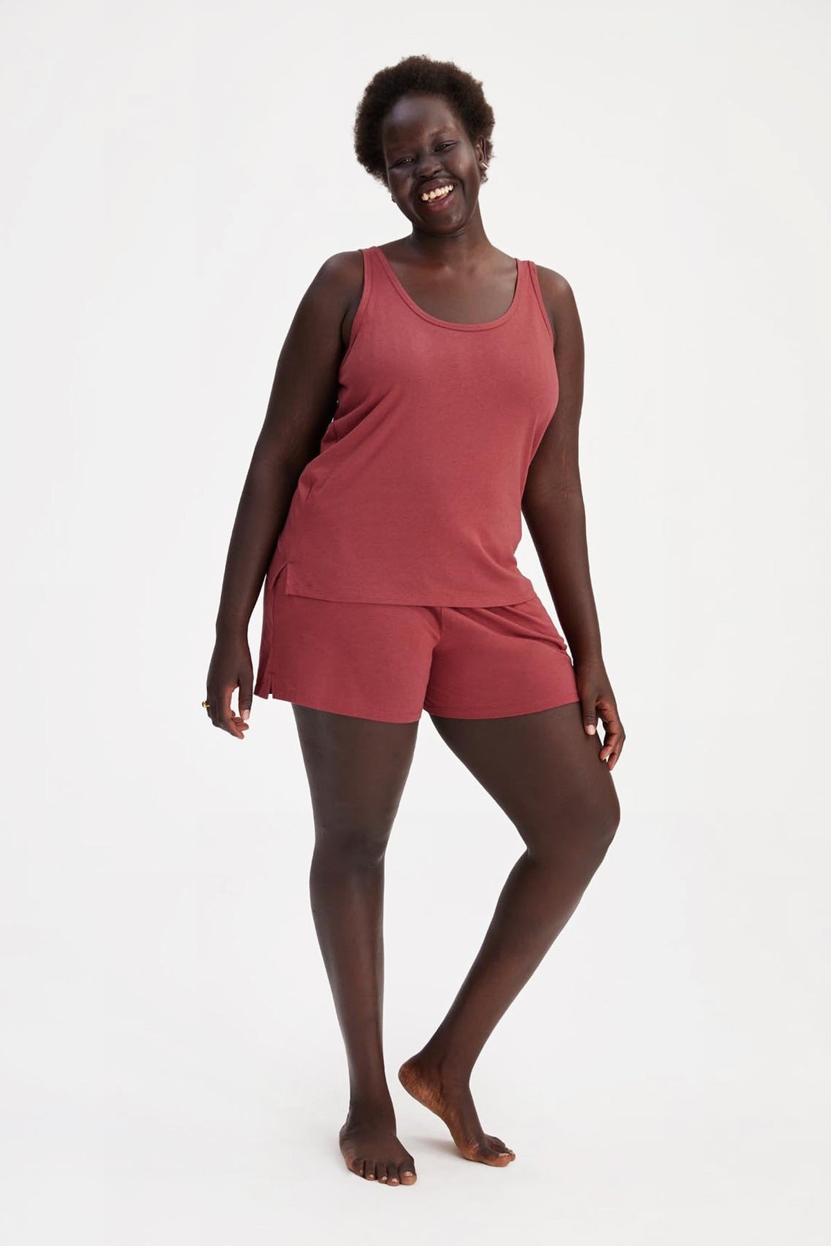 Goodnight Sleep Shorts Dusty Pink – La Farre