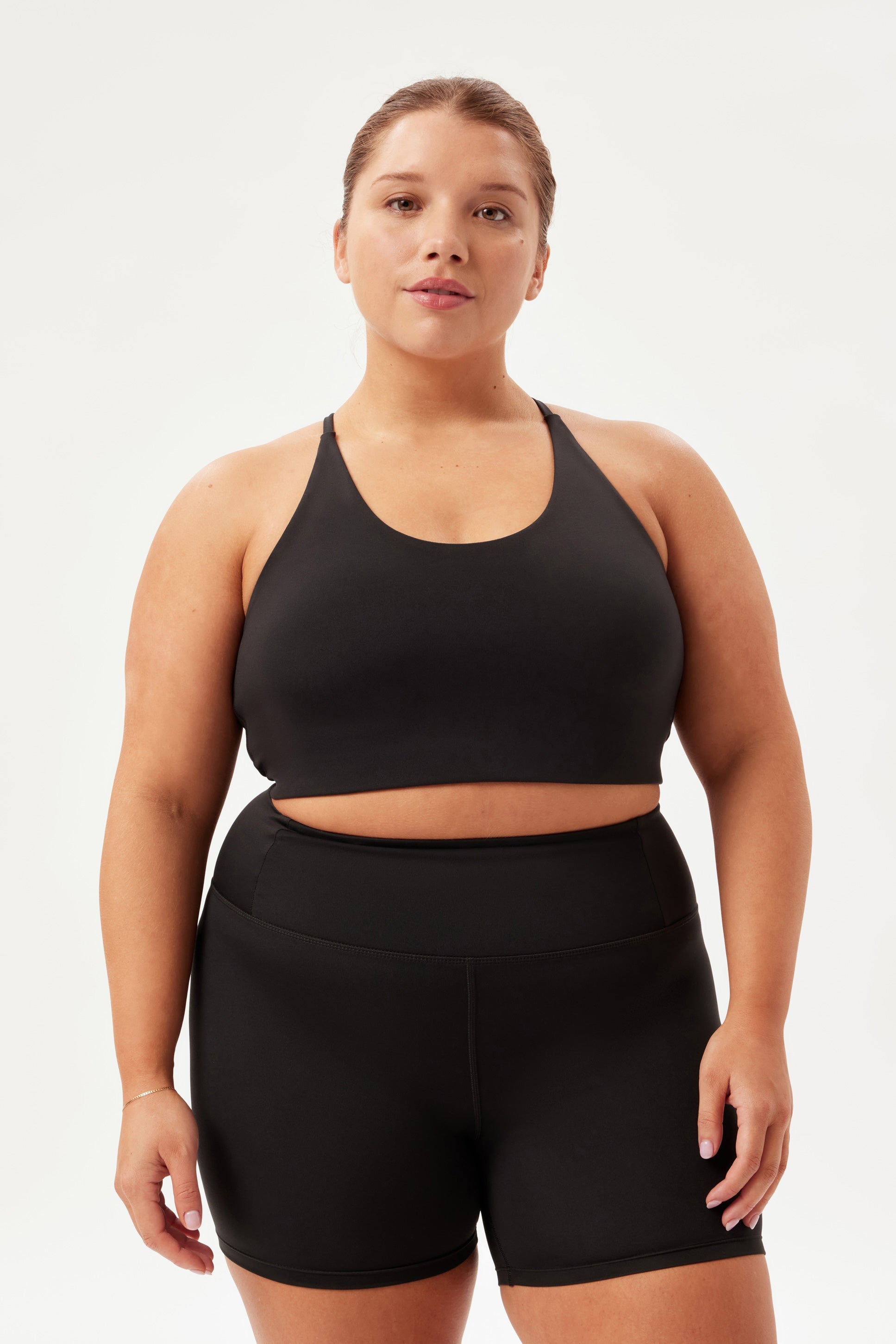 Girlfriend Collective Black Cleo Sports Bra