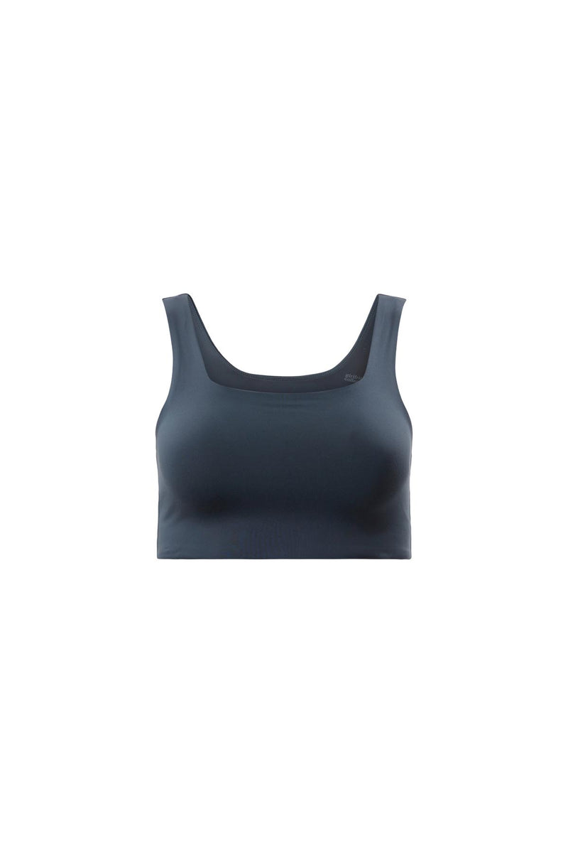 $42 Girlfriend Collective Women's Black Tommy Square-Neck Sports Bra Size  XS