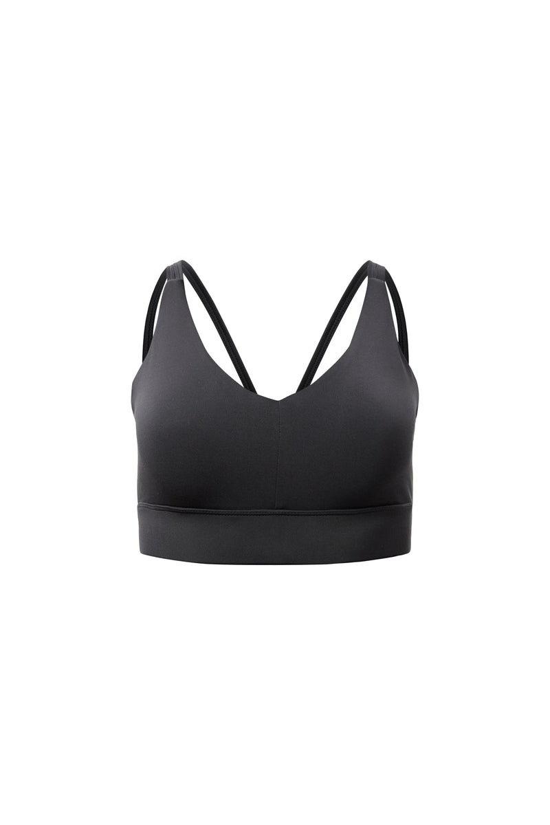 Black Gigi Crossover Bra — Girlfriend Collective