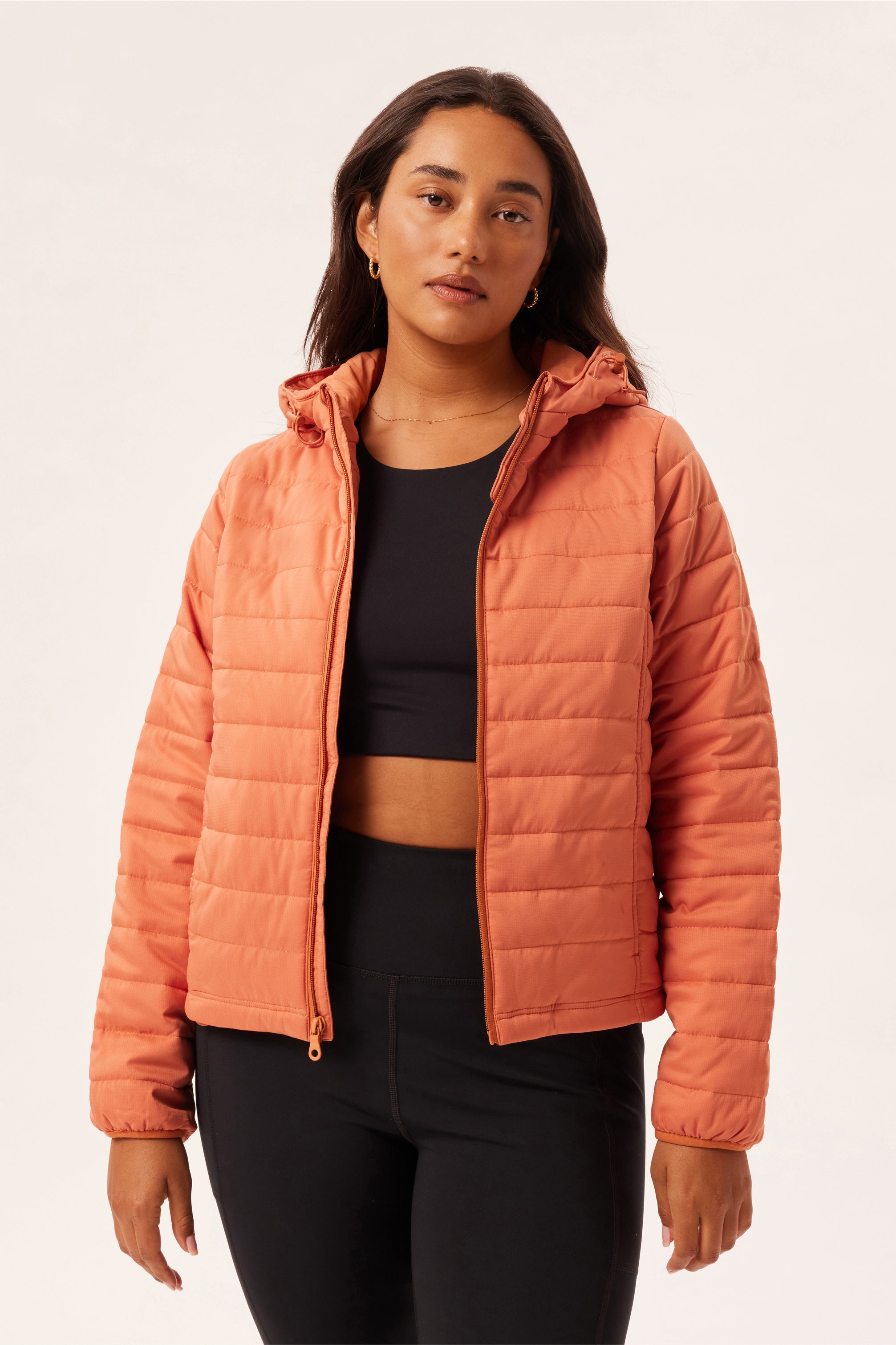 Wild Ginger Hooded Packable Puffer — Girlfriend Collective
