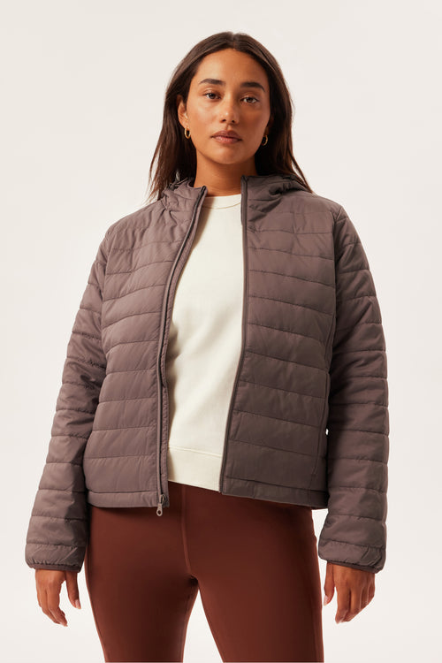 Fossil Hooded Packable Puffer