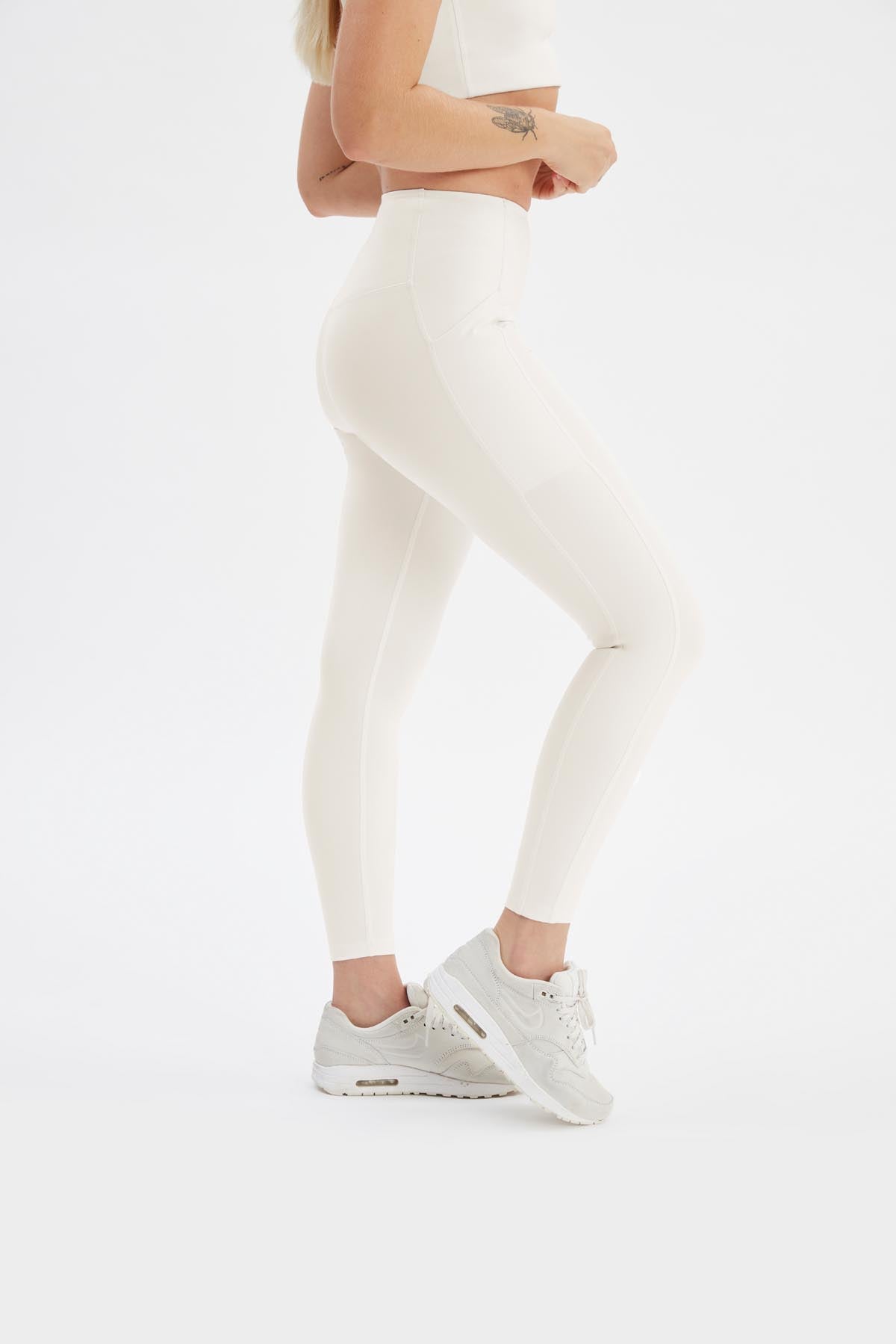 Ivory Ribbed Leggings – ALYGN