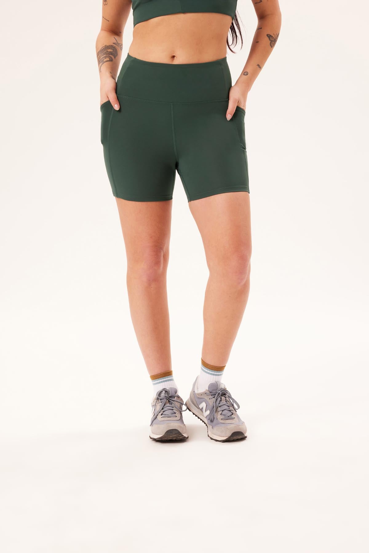 Black Compressive Pocket Run Short — Girlfriend Collective