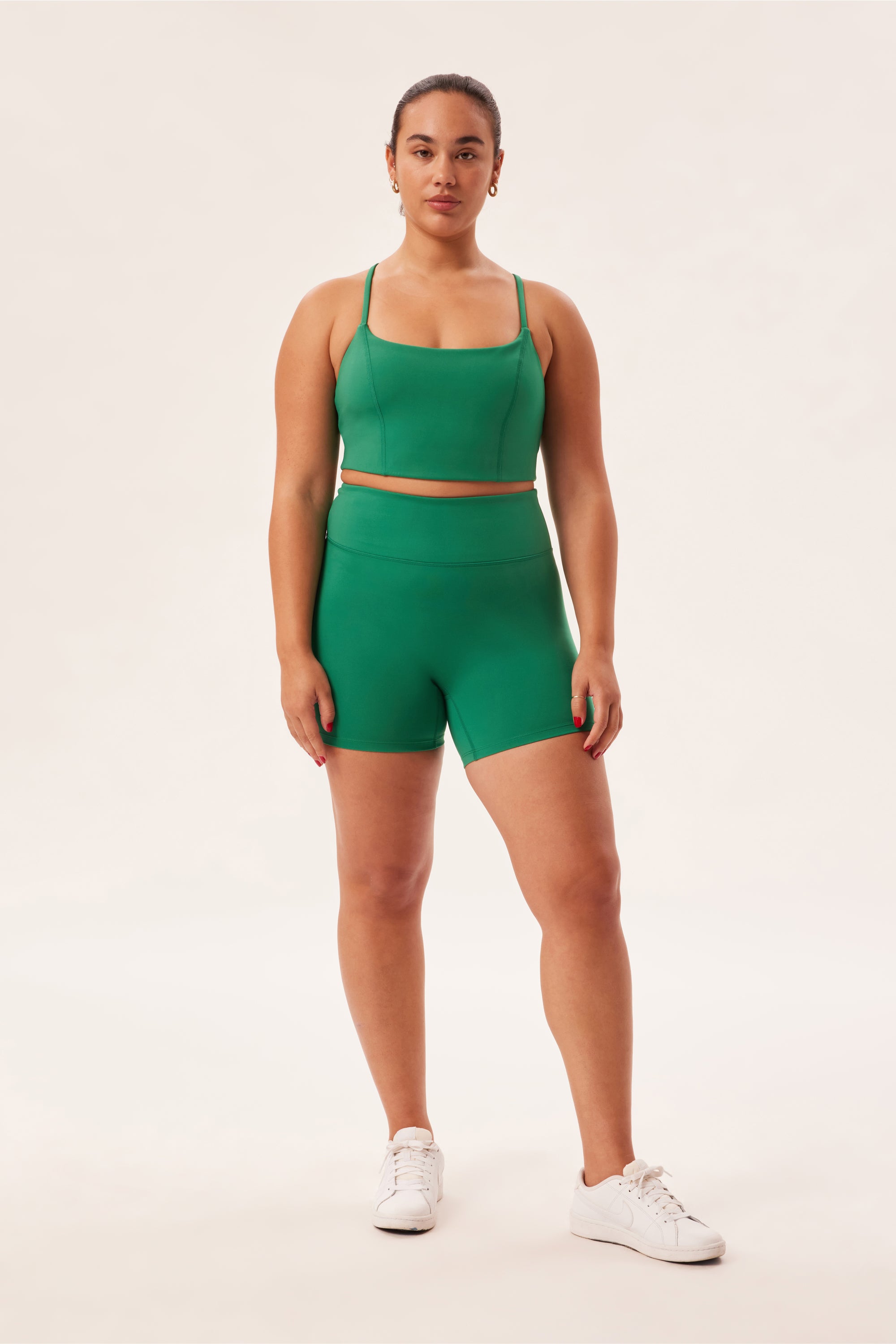 Emerald Luxe High-Rise Run Short