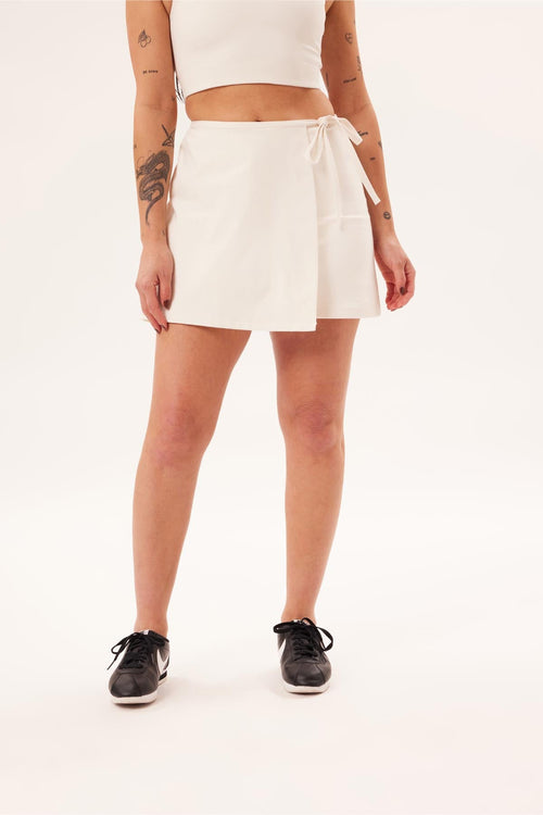 Ivory Weekend Wrap Skort