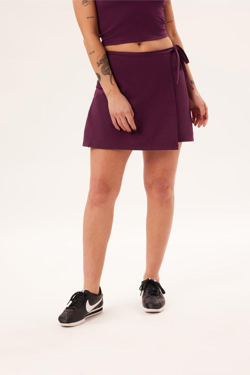 Plum Weekend Wrap Skort