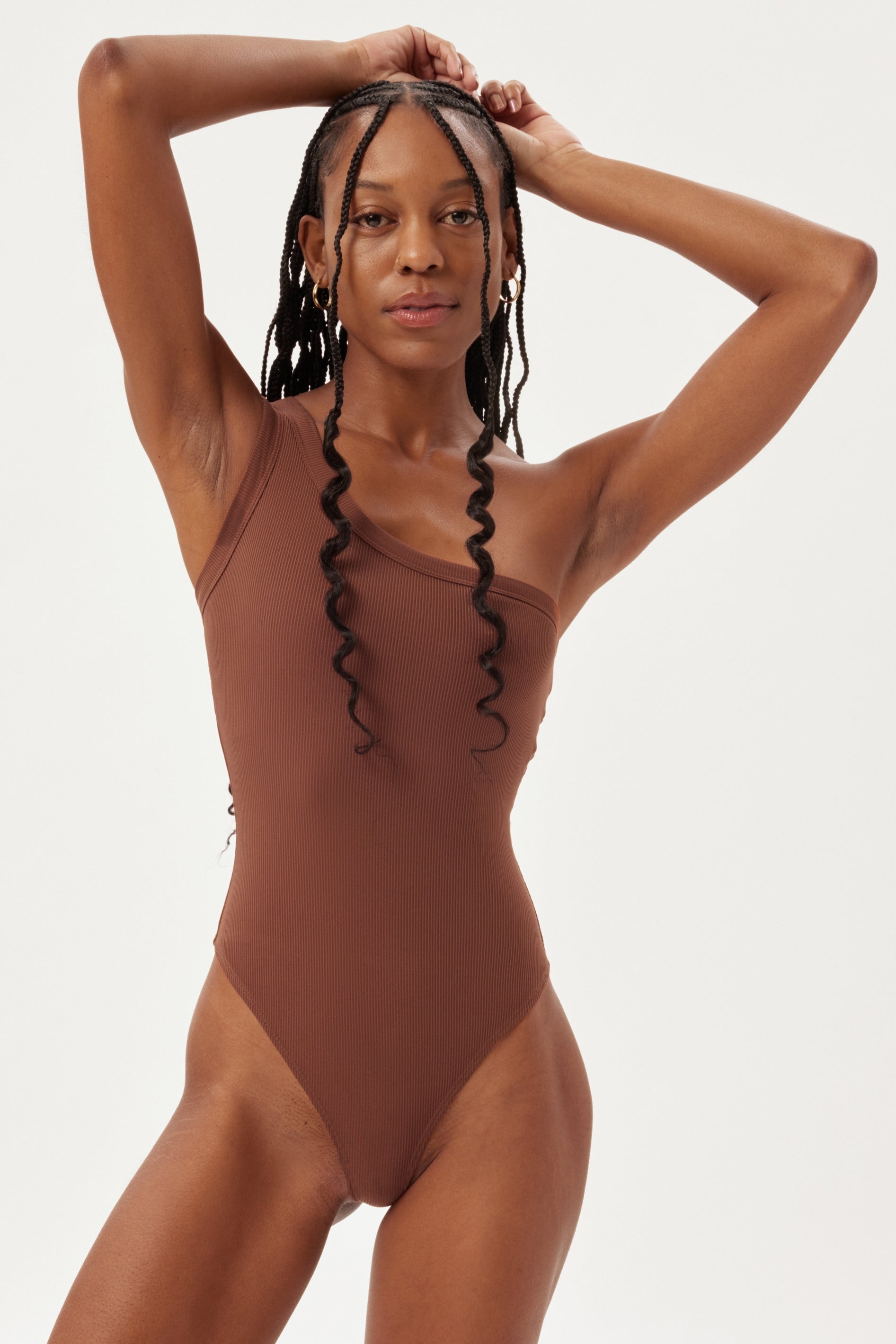 Ivory Tate One Shoulder Bodysuit — Girlfriend Collective