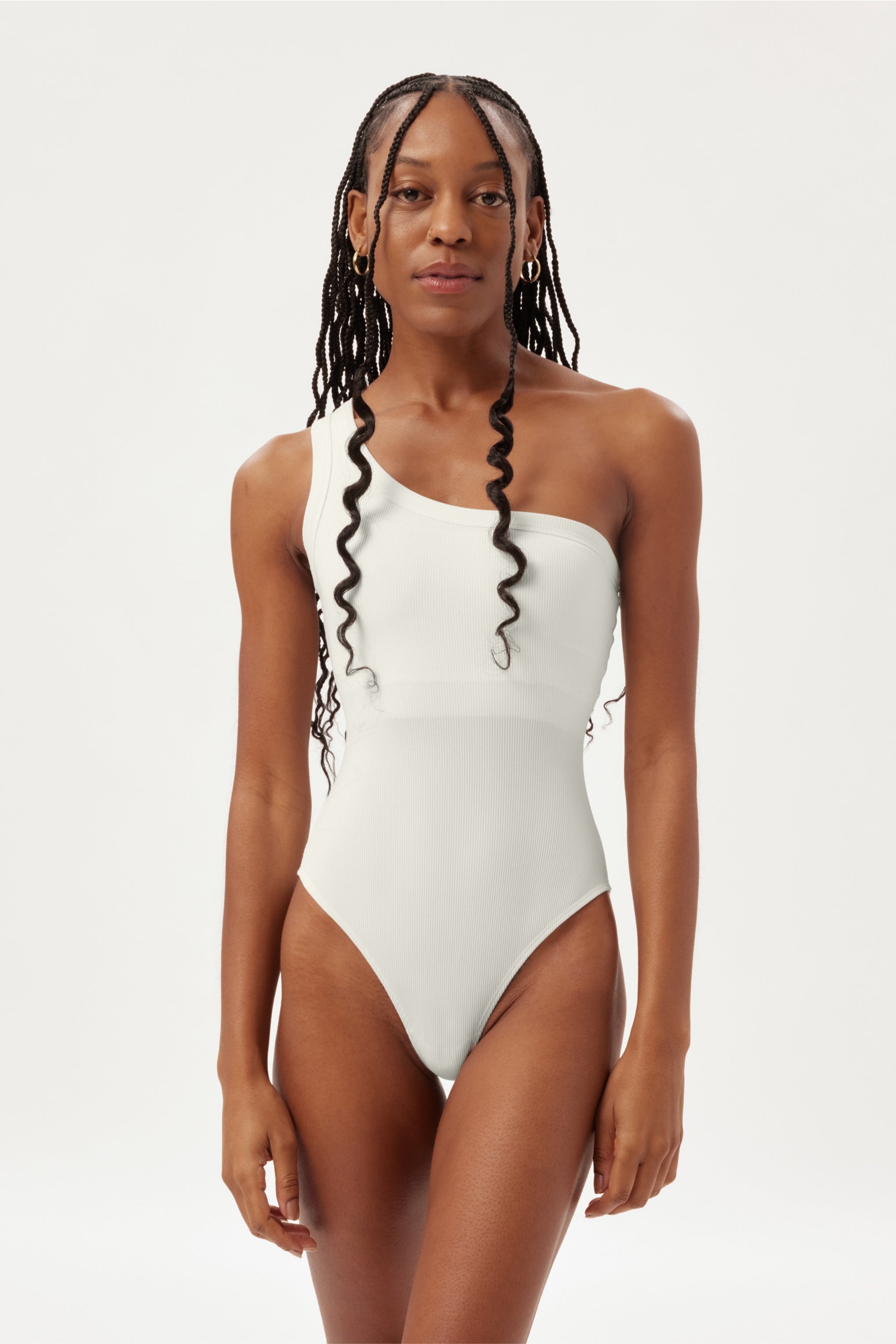 Ivory Tate One Shoulder Bodysuit