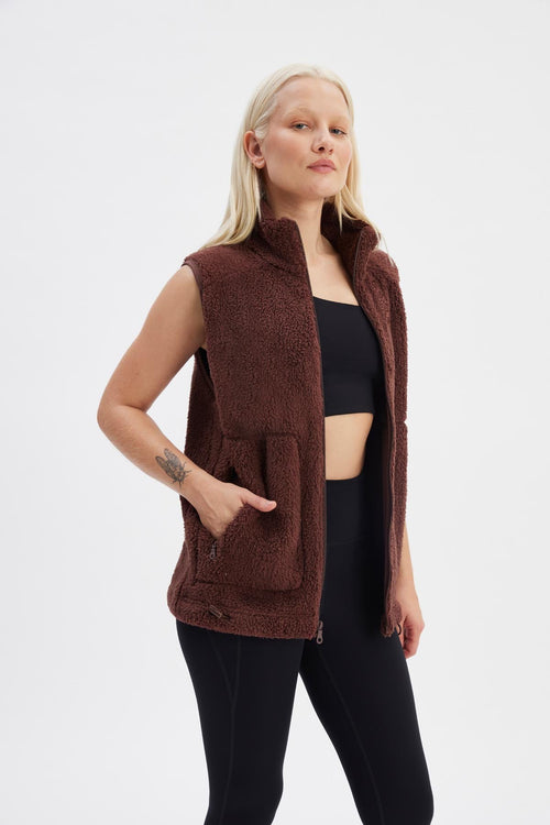 Raisin Recycled Fleece Vest