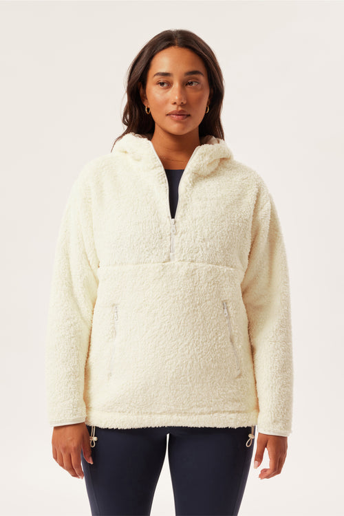 Coast Micro Fleece Half Zip Jacket — Girlfriend Collective