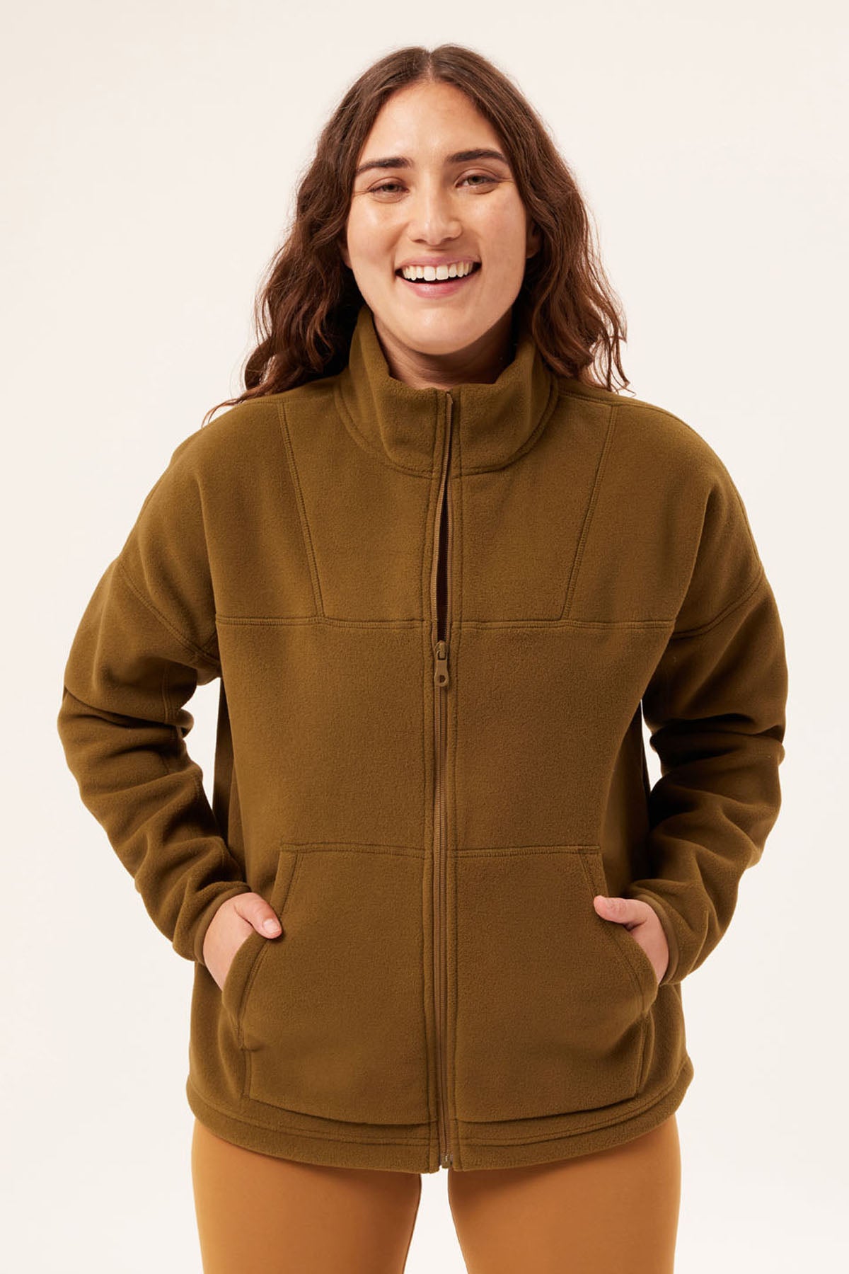 Black Micro Fleece Half Zip Jacket — Girlfriend Collective