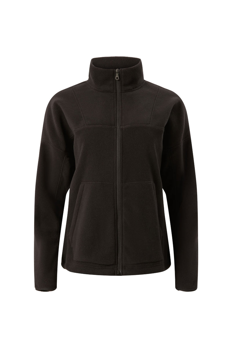 Black Micro Fleece Full Zip Jacket — Girlfriend Collective