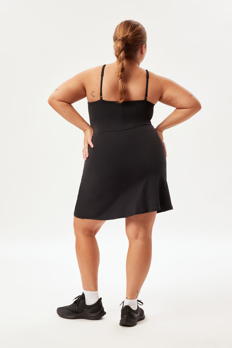 Black Naomi Workout Dress — Girlfriend Collective