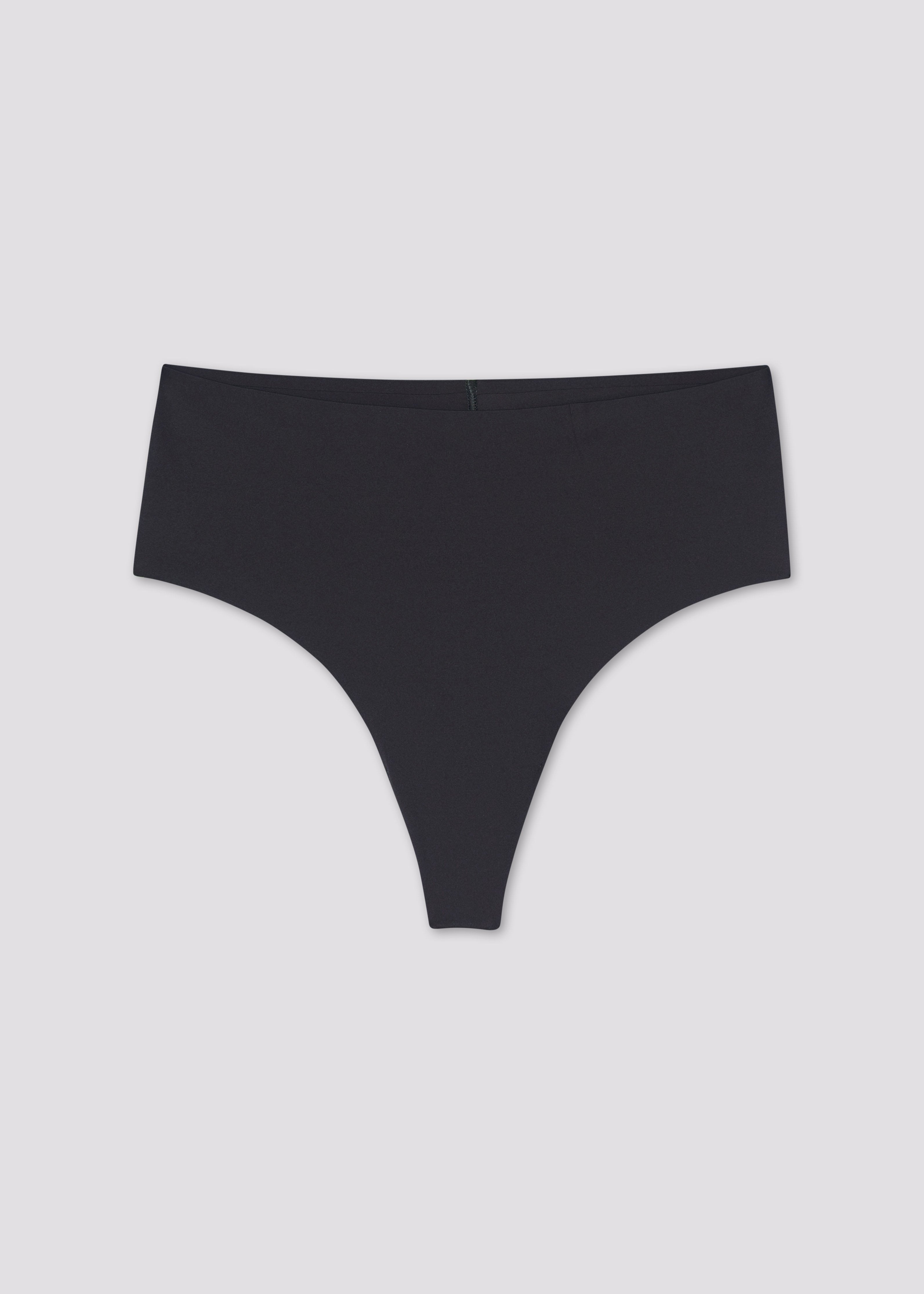 Espresso High-Rise Thong — Girlfriend Collective