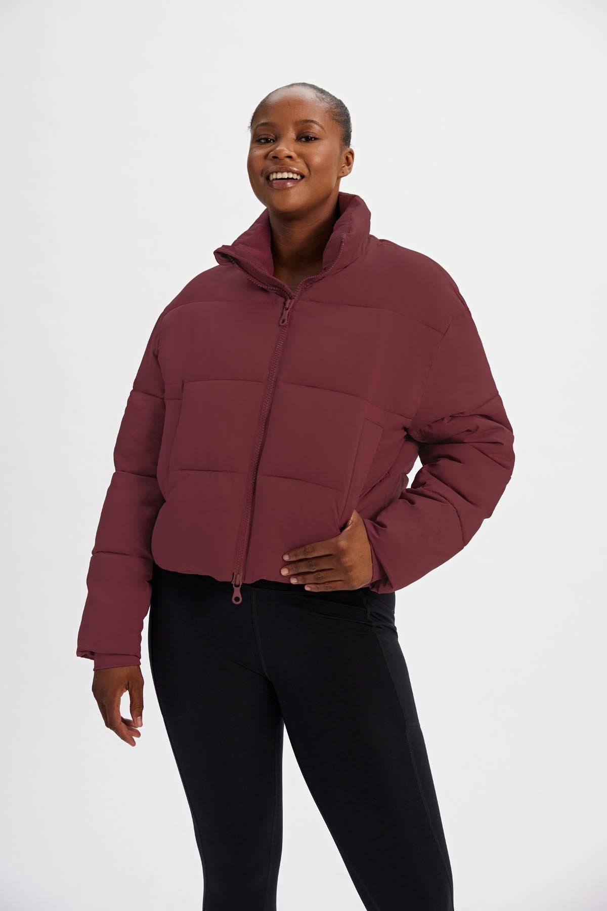 Girlfriend Collective Cropped Puffer Jacket at  - Free  Shipping