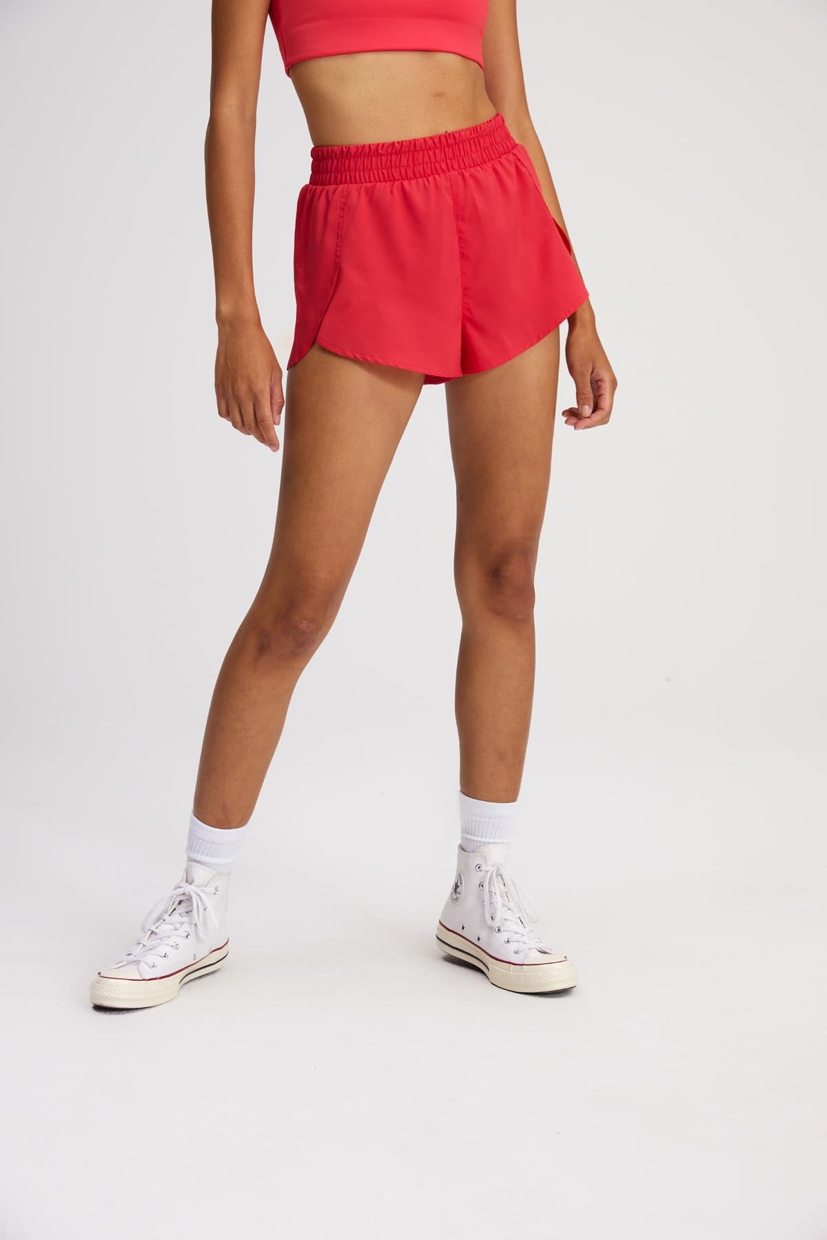 girlfriend collective trail shorts