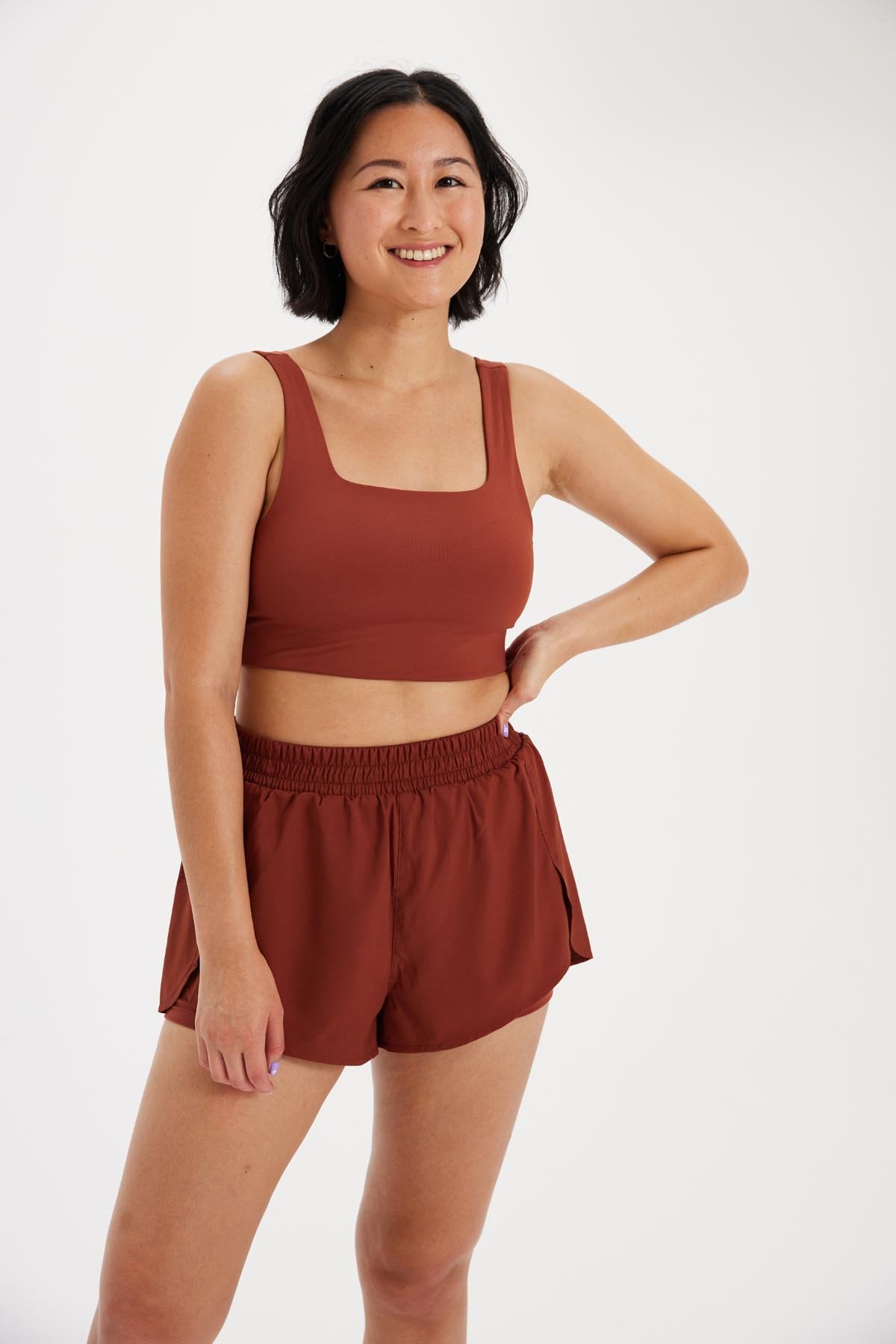 Sedona Tommy Cropped Bra — Girlfriend Collective