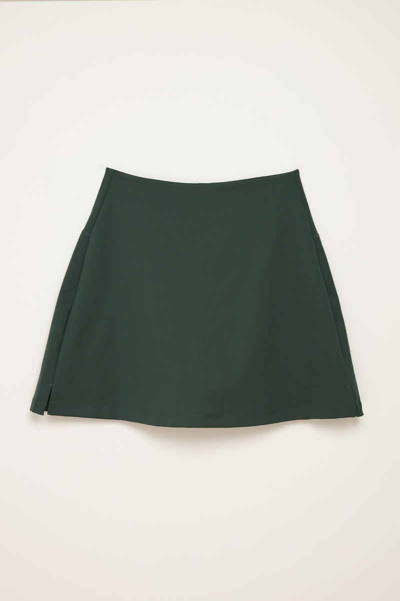 Green Gym Skirt With Knee Length Leggings – Nuritz