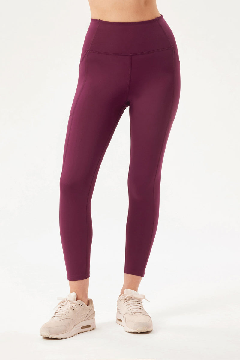 Girlfriend Collective Compressive High-Rise Legging Plum