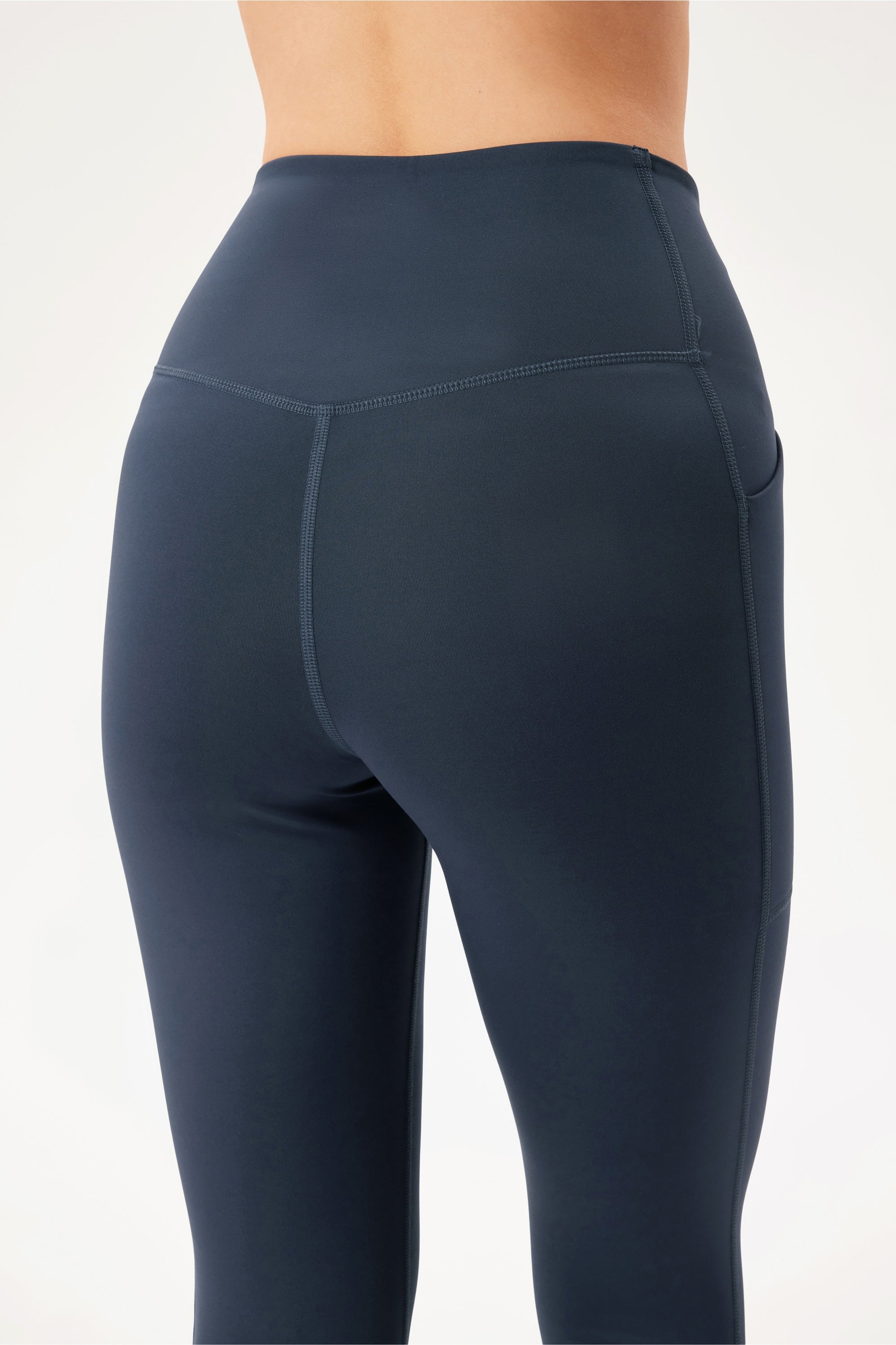 Adore Women PRO Yoga Pants Winter Plus Velvet Stretch Leggings Perspiration  Quick Drying Tight Pants 5022-Navy Blue