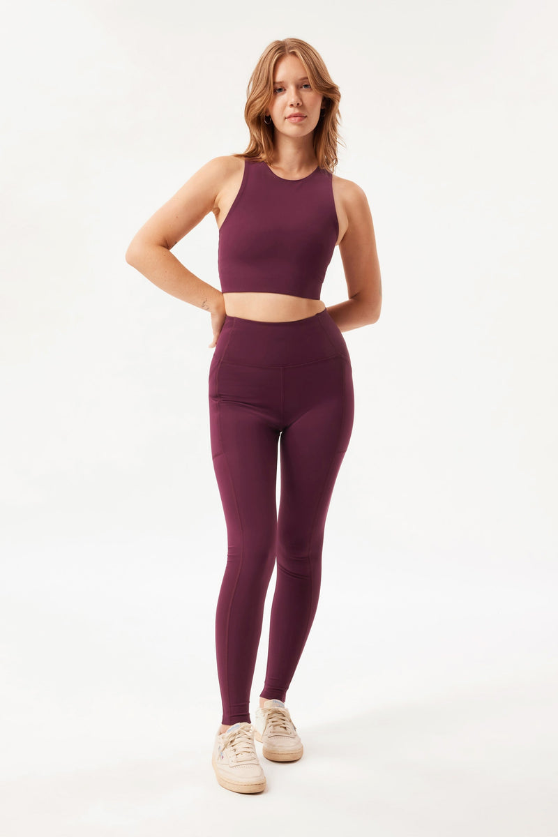 girlfriend collective, Pants & Jumpsuits, Girlfriend Collective Plum High  Rise Leggings
