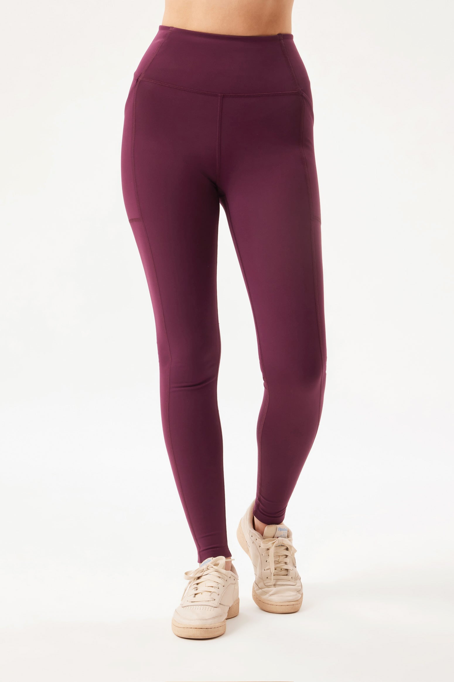 Girlfriend Collective Pocket Leggings High Rise Long in Moon, Ohh! By Gum
