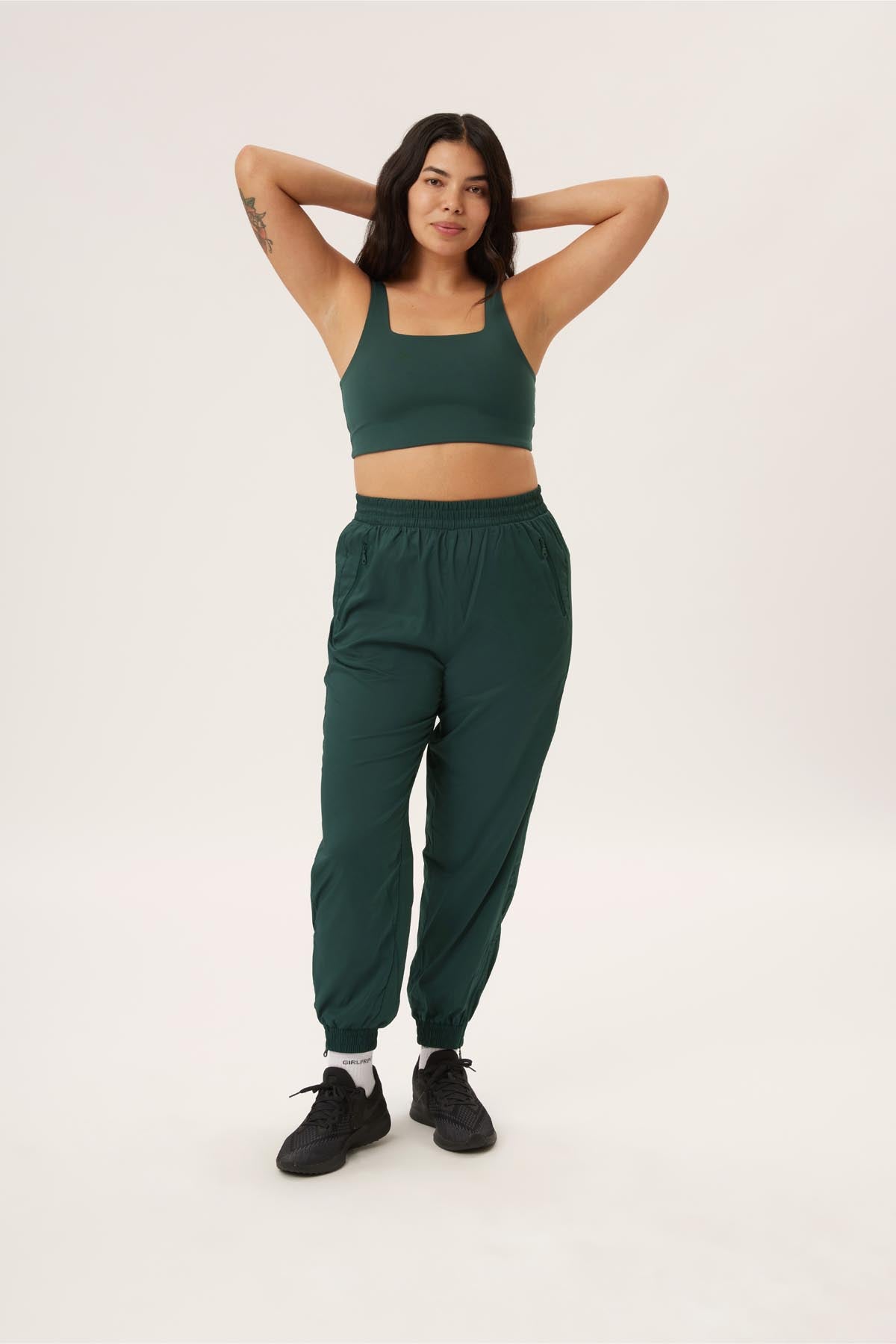 Girlfriend Collective Moss Green Summit Track Pant Small NWT