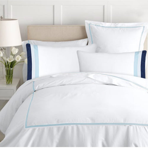 400TC PERCALE WHITE BEDDING SET - Satin Curaçao