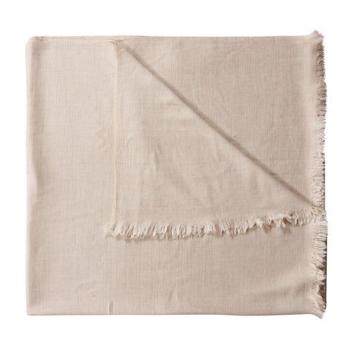 EDIT Ø6 - HAND-WOVEN LADAKHI CASHMERE THROW - CREAM