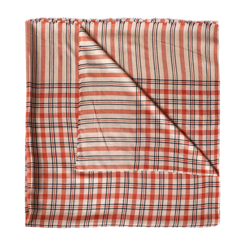 EDIT Ø1 - 100% Cashmere Checkered Bed Throw