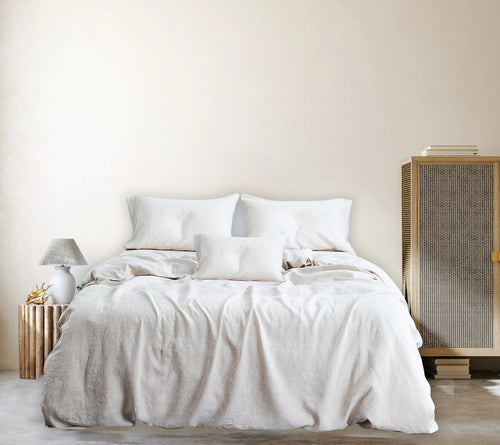 OATMEAL - NATURAL LINEN DUVET COVER